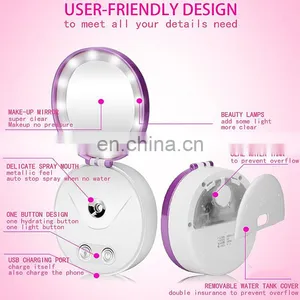 Nanotechnology Products Ionic Facial Steamer Cheap Price Nano Ionic Portable Boots Face Facial Steamer Mist Spray With USB thumbnail-4
