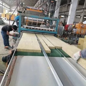 Rock Glass Wool Sandwich Panel For Steel Structure/Workshop thumbnail-1