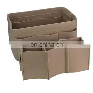 Extra Large Capacity Multi-function Felt Makeup Bag Organizer for Ladies and Travel thumbnail-7