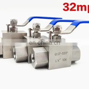 304 Stainless Steel High Pressure Ball Valve 2 Points 4 Points Hydraulic Inner Wire Valve thumbnail-2
