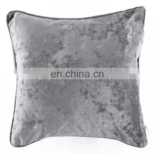 Promotion Factory Price Provide Home Decor Crushed Velvet Silver Pillows Cushion In Stock thumbnail-1