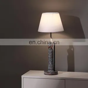 America Modern Customised Indoor Decoration Beautiful Woman Statue Resin Base Antique Table Lamps With Switch thumbnail-5