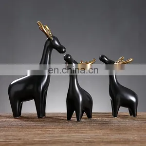 Creative Cute Ceramic Fawn Decoration Children's Desk Decoration Ornaments thumbnail-6