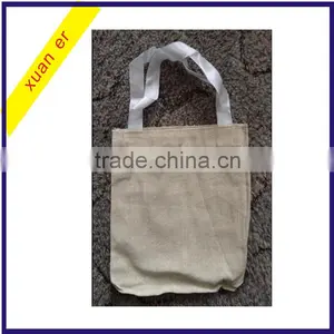 2015 Top Selling Products 8"x8" Reusable Natural Color Canvas Bag for Wholesale thumbnail-4