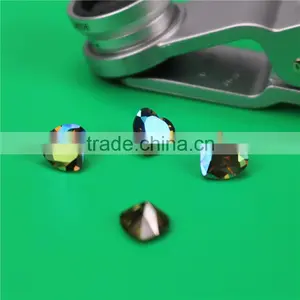 Wholesale Incomparable Beautiful 7mm Round Olivine Zircon ab Sand Price thumbnail-1