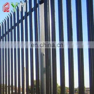 Euro Style Wrought Iron Palisade Fence Panel thumbnail-1