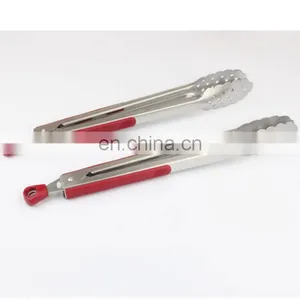 Best Selling Food Grill Tongs, Cooking Tongs for Salad, Grilling, Frying, Tongs With Silicone Tips thumbnail-1