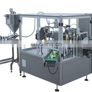 Automatic Fruit Juice Doy Pack Filling Machine Auto Drink Soya Milk Spout Pouch Filler and Capper Machinery Cheap Price for Sale thumbnail-5