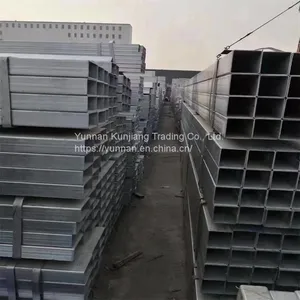 Yunnan Q235 Square Tube Wholesale Hot Dip Galvanized Square Tube 40 * 80 * 3 Square Tube Kunming Sales Square Tube thumbnail-3