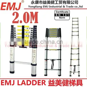 2m Single Telescopic Ladder thumbnail-1
