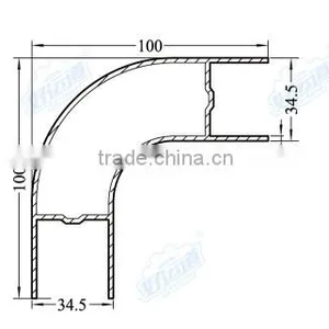 05412 Aluminum Corner Edge Aluminum Profile Rail for Refrigerated Truck thumbnail-2