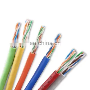 High Quality Rj45 Cat5e Computer Network Communication Wire Price PVC Copper Cat6 Patch Lan Cable Electrical Wires and Cables thumbnail-4
