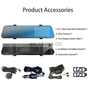 Factory Customization Hd Car Dual Camera Recorder Rearview Mirror Dvr Dash Cam thumbnail-4