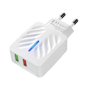 USB Fast Charger 20W Quick Charge 2 in 1 Adaptor For IPhone 13 12 Pro Max For Samsung QC 3.0 Mobile Phone Charger thumbnail-1