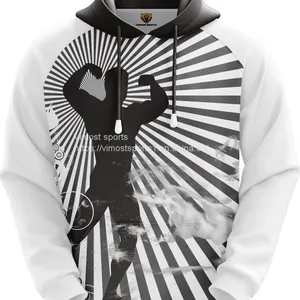 Fashion New Traditional Hoodie With Black and White Colors thumbnail-1