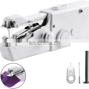 Mini Portable Handheld Cordless Sewing Machine Hand Held Stitch Home Clothes thumbnail-1