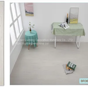 Laminated Plastic Floor Tile Clip Wood Grain Floor Tile Marble Floor Refurbished Straight Spread Quick SPC Floor thumbnail-5