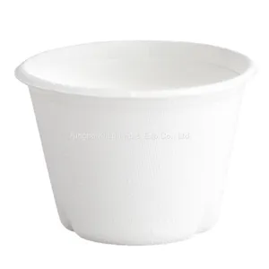 650ml Disposable Food Container Biodegradable Compostable Sugarcane Eco Friendly Round Soup Bowls (300/CS) thumbnail-1