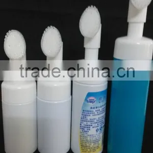 150ml Plastic Cosmetic Foam Pump Bottle With Soft Brush thumbnail-5