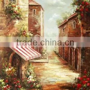 Modern High Quality Home Decro Mediterranean Landscape Oil Paintings YZ-8 thumbnail-1