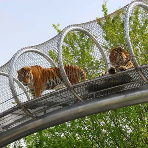 Zoo-specific Ecological Mesh/Tiger Enclosure Mesh/hand-woven Stainless Steel Rope Mesh Factory Direct Hot Sale thumbnail-5
