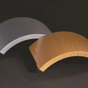 Directly Supplied by Guangzhou Manufacturers, 2.0mm Fluorocarbon Aluminum Veneer With European Continental Hollow Carvings, Double-curved Wood-grained Aluminum Alloy Window Grilles thumbnail-1