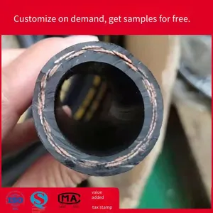 Export Sae 100 r3 Fiber Braided Rubber Hose, 86bar High-pressure Clamped Wire Oil Pipe, r3 Return Oil Pipe Pictures thumbnail-2