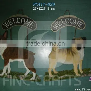 Resin Dog Face 3D Door Sign Wall Crafts thumbnail-1
