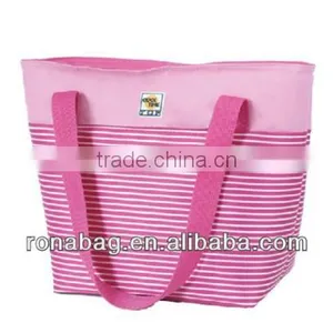 2014 Insulated Zippered Tote Shopping Cooler Bag With Handle thumbnail-1