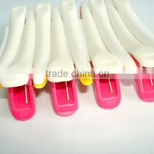 Colorful Plastic Hair Cutting Clip , Rubber Hair Clip Quality Choice thumbnail-3