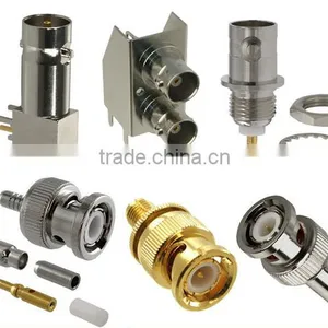 Male Crimp Waterproof BNC Compression Connector for RG59 Coaxial Cable thumbnail-1