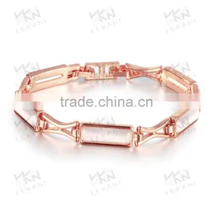 Hot European Custom Handmade 18K Gold Plated Charm Bracelet thumbnail-1