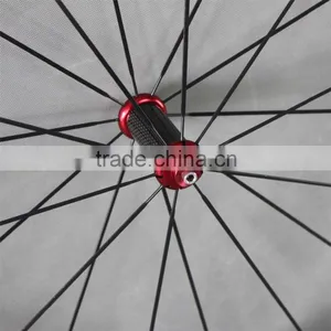 2015 Carbon Clincher Wheels Carbon 50mm Road Bike Wheels Carbon Hub thumbnail-1