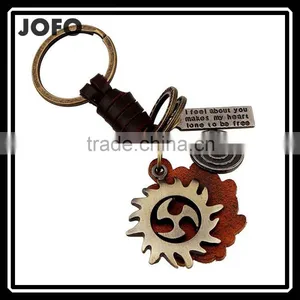 2015 Yiwu Factory Direct Sale Punk Shaped New Design Keychain With Metal Pendant thumbnail-1