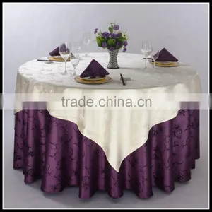 Wholesale Beauty Feather Design Wedding Party Table Cloth for Hotel Use thumbnail-1
