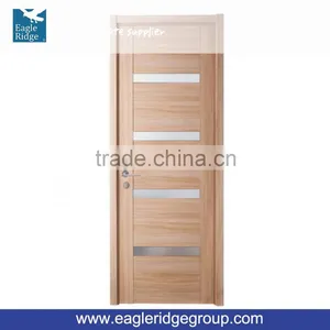 Oppein Interior Wood Security Door With Glass thumbnail-1