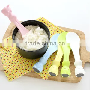 J180 Funny Little Rabbit Colorful Spoons Rice Spoon thumbnail-1