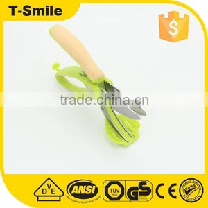 Vegetable Herb Scissors Salad Toss and Tomato Cutter Stainless Steel Blades thumbnail-2