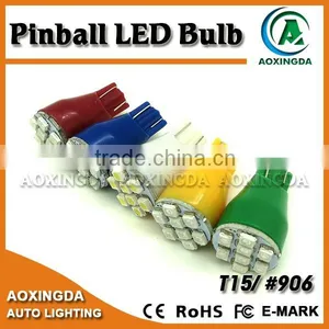 #906 T15 Wedge Base 8SMD Pinball LED Flasher Lamp thumbnail-2