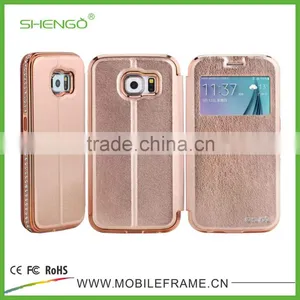 Shengo Leather Flip Case for Samsung Galaxy S6 thumbnail-6