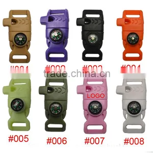 Fire Starter Buckle With Compass Personalized Buckle for Paracord High Demand Products in Market for Paracord Survival Bracelet thumbnail-1
