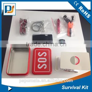 SOS Emergency Outdoor Equipment Field Survival Kit Box Self-Help Camping Tool thumbnail-3