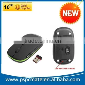 2.4GHz Wireless Optical Super Slim Gaming Mouse Mice + USB Receiver For PC Laptop thumbnail-1