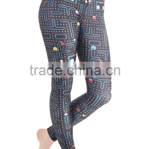 Woman Body Fitted Leggings / Tights Full Sublimated With Game Design thumbnail-1