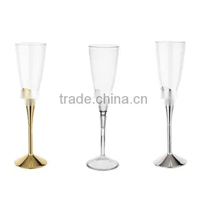 Disposable Plastic Champagne Flutes Stemware thumbnail-1