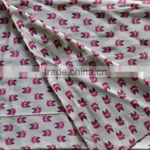 80s Cotton Combed Sateen Print Fabric thumbnail-2