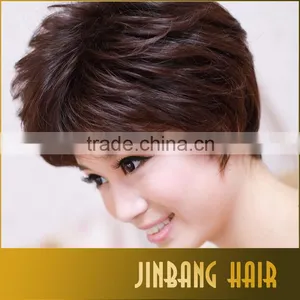 Short Kind Synthetic Black Brown Color Loose Wave Hair Wig For Woman thumbnail-5