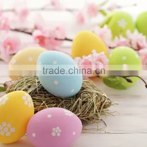 COLORFUL PAINTED PLASTIC EASTER EGG/CANDY CAN BE HELD IN. thumbnail-2