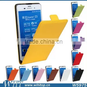 Flip Mobile Phone Cover for Sony Xperia Z3, Luxury Leather Case thumbnail-2