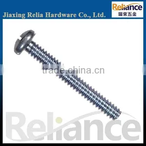 Blue Zinc Plated Full Threaded Spike Carbon Steel Phillips Pan Head Machine Screw With Different Size Are Avaliable thumbnail-1